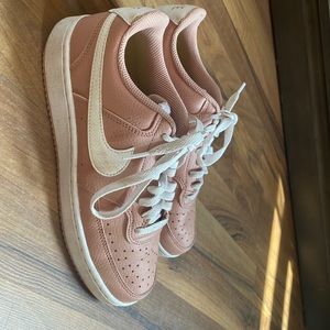 Nike court vision low next nature ‘rose whisper’ good shape a little dirty